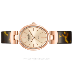 Alexandre Christie AC 2C08 LH BRGLNBO Dial Rose Gold St Steel Acetate Strap