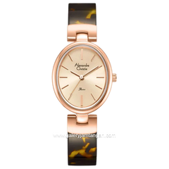 Alexandre Christie AC 2C08 LH BRGLNBO Dial Rose Gold St Steel Acetate Strap
