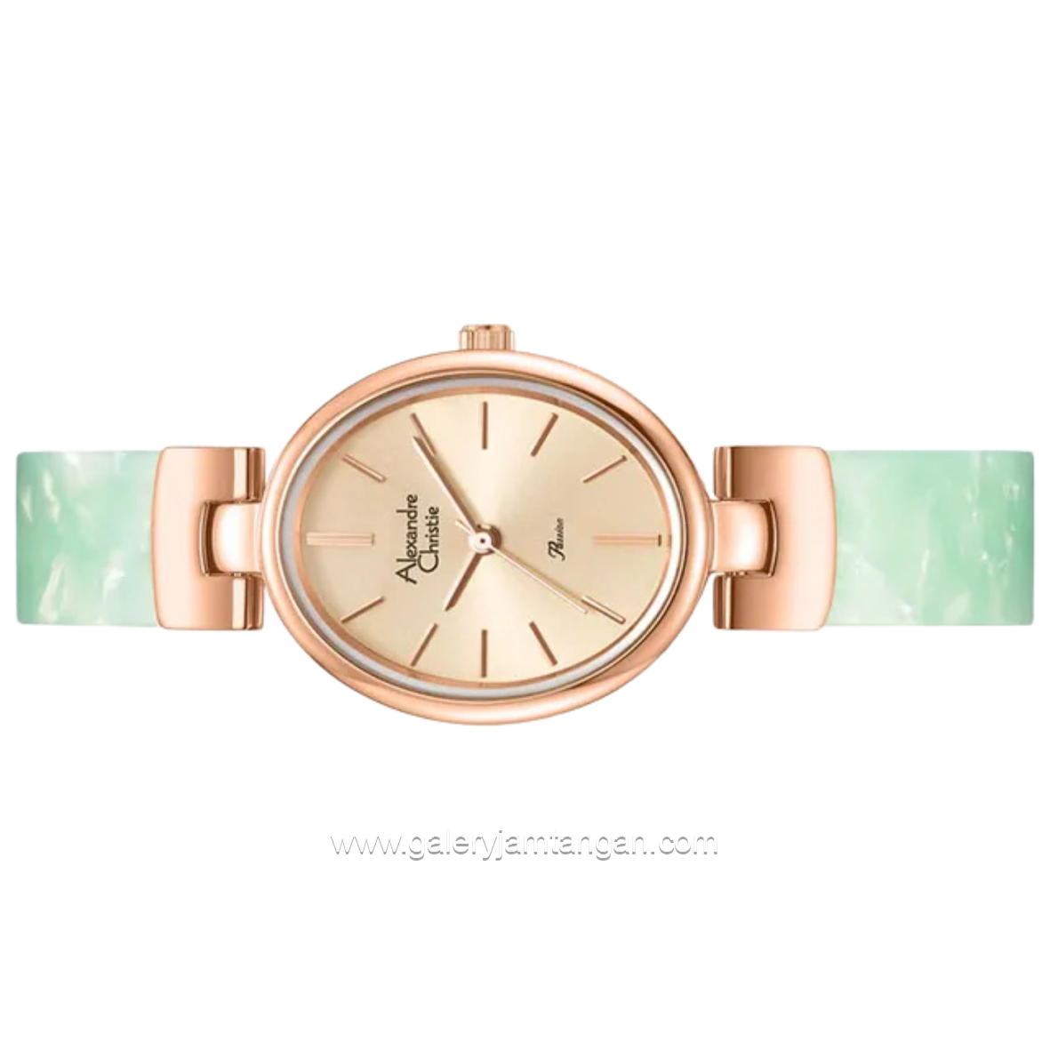 Alexandre Christie AC 2C08 LH BRGLNGN Rose Gold Dial St Steel Acetate Strap