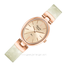 Alexandre Christie AC 2C08 LH BRGLNSL Ladies Rose Gold Dial St Steel Acetate Strap