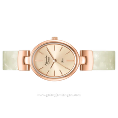 Alexandre Christie AC 2C08 LH BRGLNSL Ladies Rose Gold Dial St Steel Acetate Strap