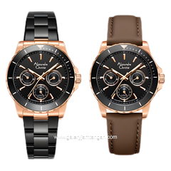 Alexandre Christie AC 6141 BF Limited Edition Anniv 25Thn Black Rosegold