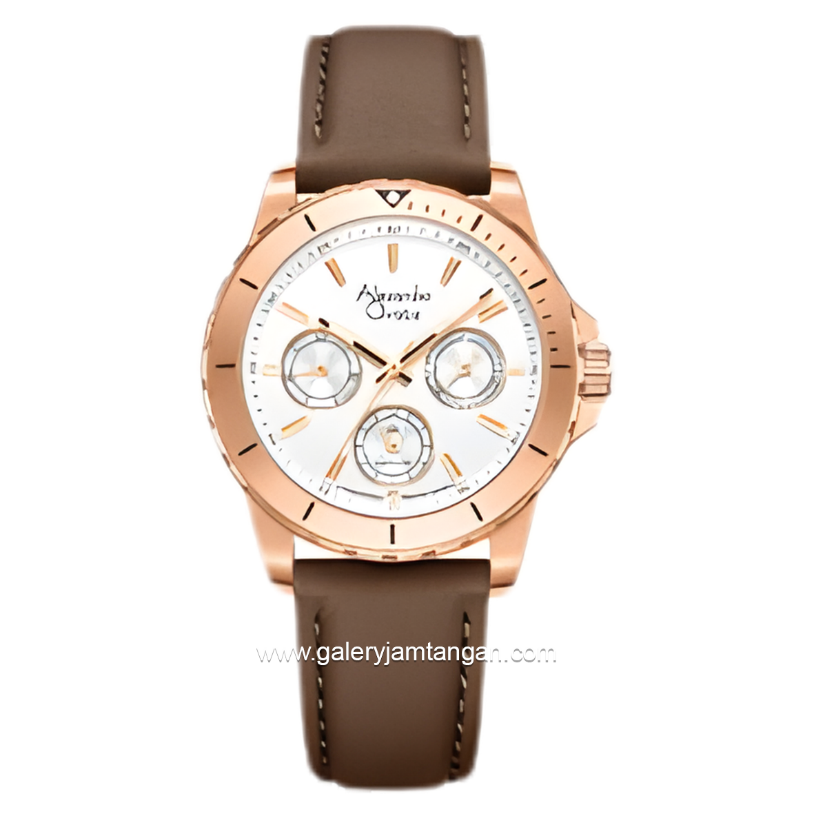 Alexandre Christie AC 6141 BF Limited Edition Anniv 25Thn Rosegold Dial White