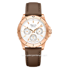 Alexandre Christie AC 6141 BF Limited Edition Anniv 25Thn Rosegold Dial White