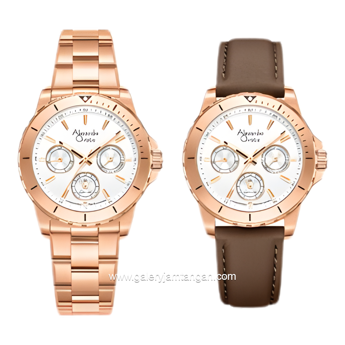 Alexandre Christie AC 6141 BF Limited Edition Anniv 25Thn Rosegold Dial White