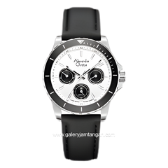 Alexandre Christie AC 6141 BF Limited Edition Anniv 25Thn Silver Dial White