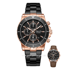 Alexandre Christie AC 6141 MC Limited Edition Anniv 25Thn Black Rosegold