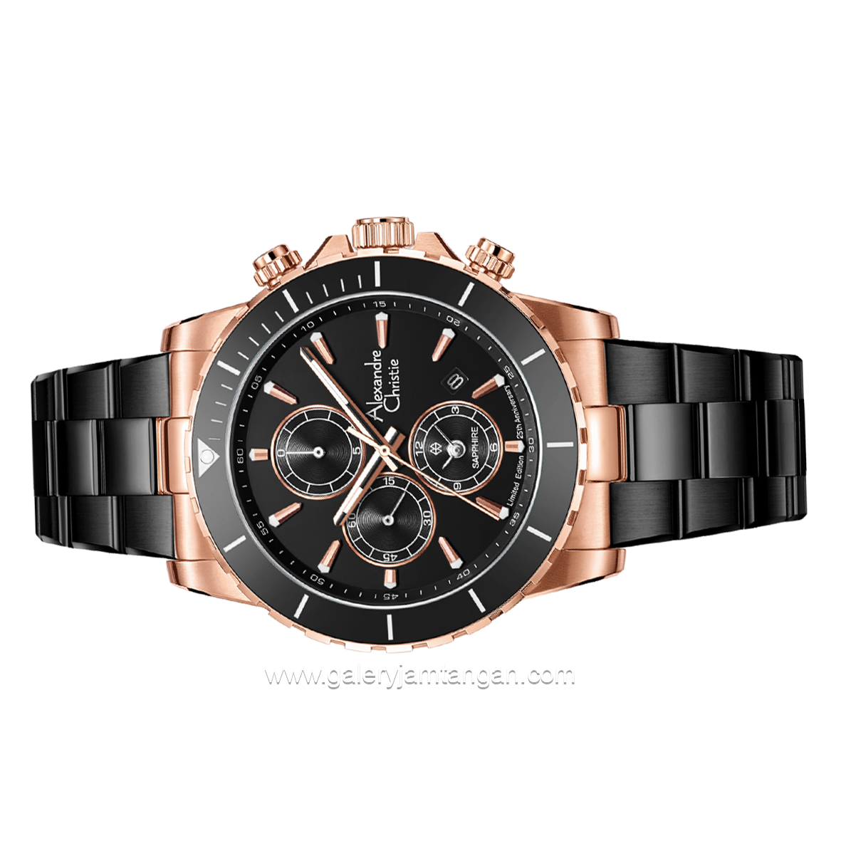 Alexandre Christie AC 6141 MC Limited Edition Anniv 25Thn Black Rosegold