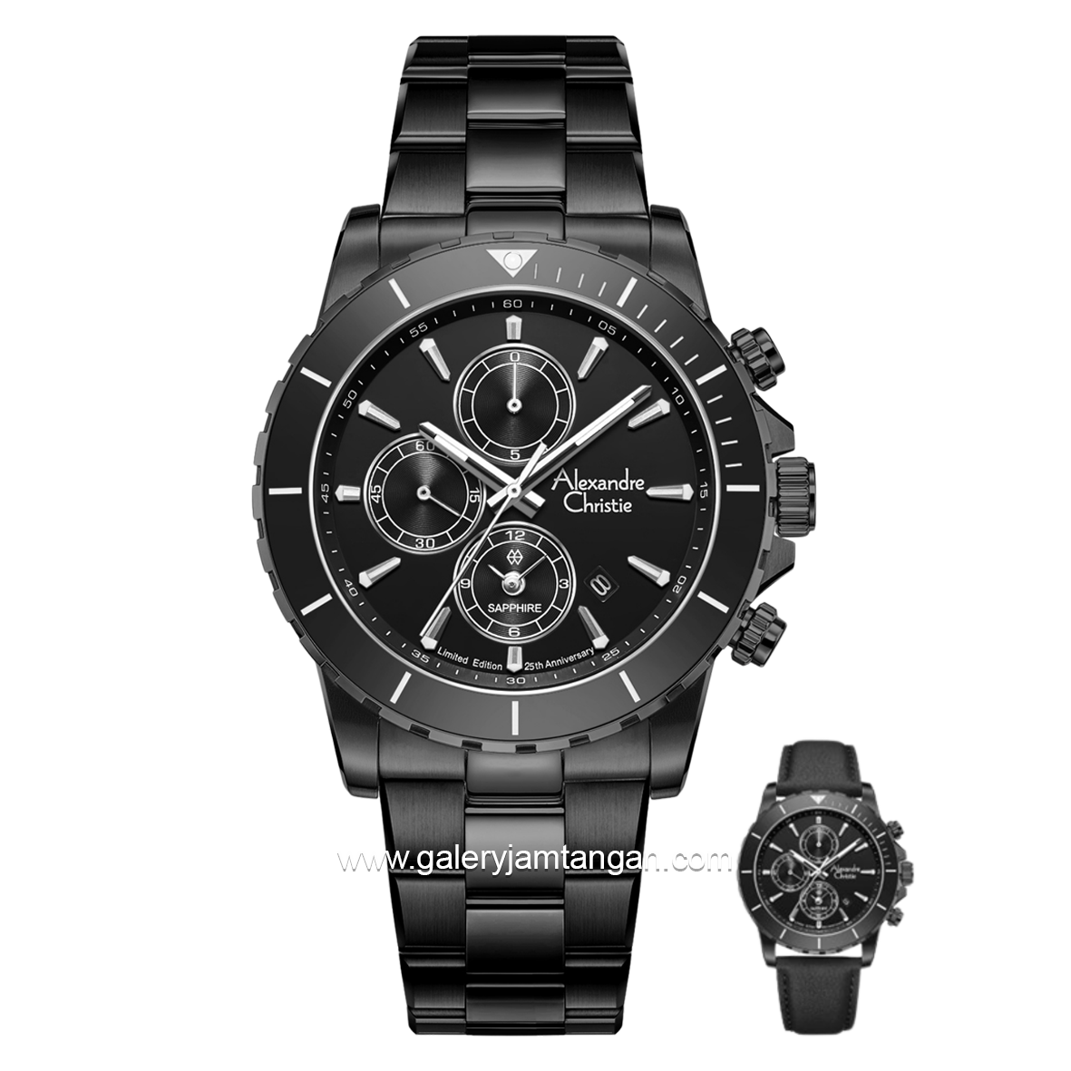 Alexandre Christie AC 6141 MC Limited Edition Anniv 25Thn Full Black
