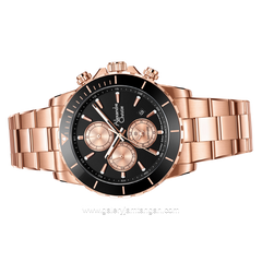 Alexandre Christie AC 6141 MC Limited Edition Anniv 25Thn Rosegold Dial Black