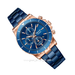 Alexandre Christie AC 6141 MC Limited Edition Anniv 25Thn Blue Rosegold