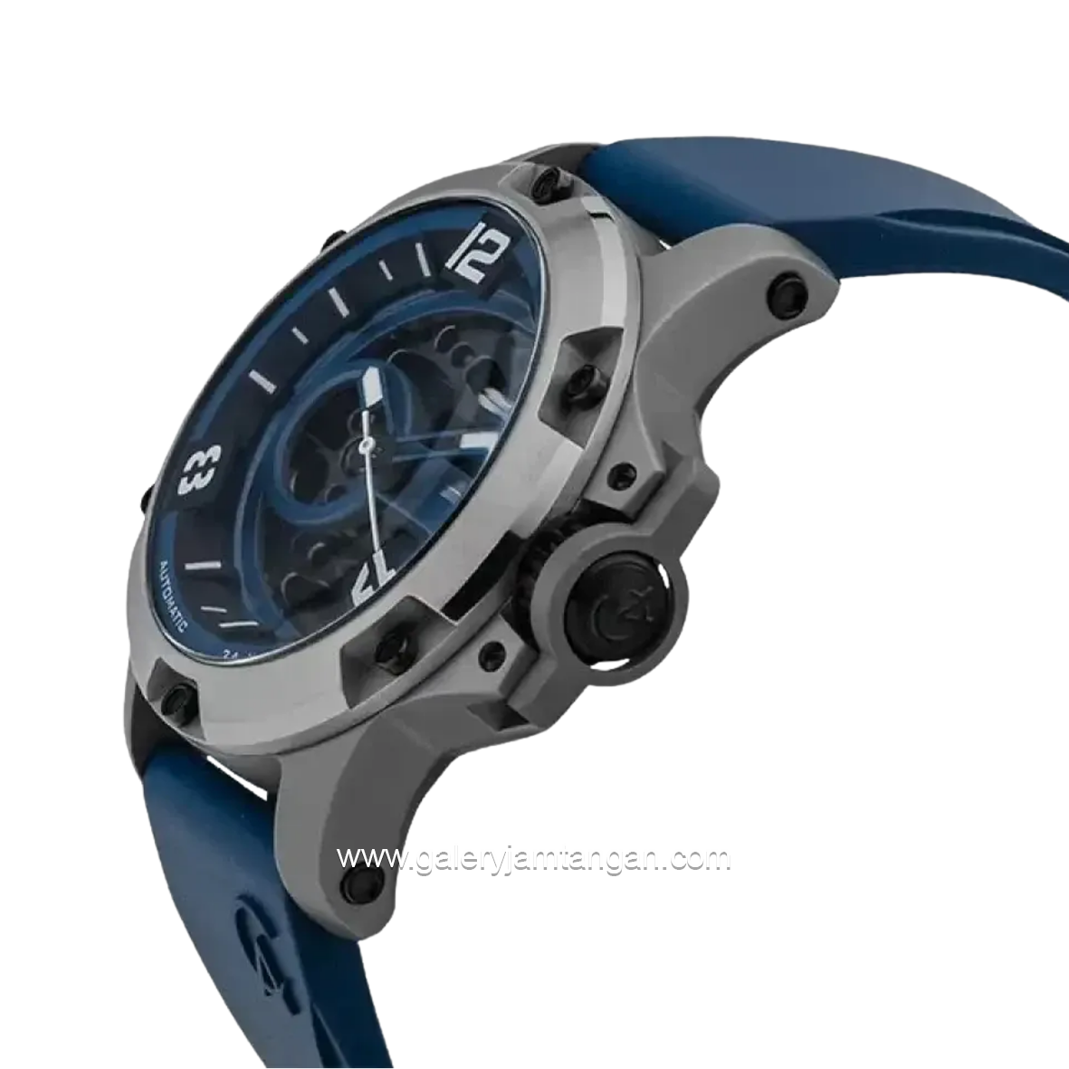 Alexandre Christie AC 6295 MT Automatic Navy Gray Rubber Strap