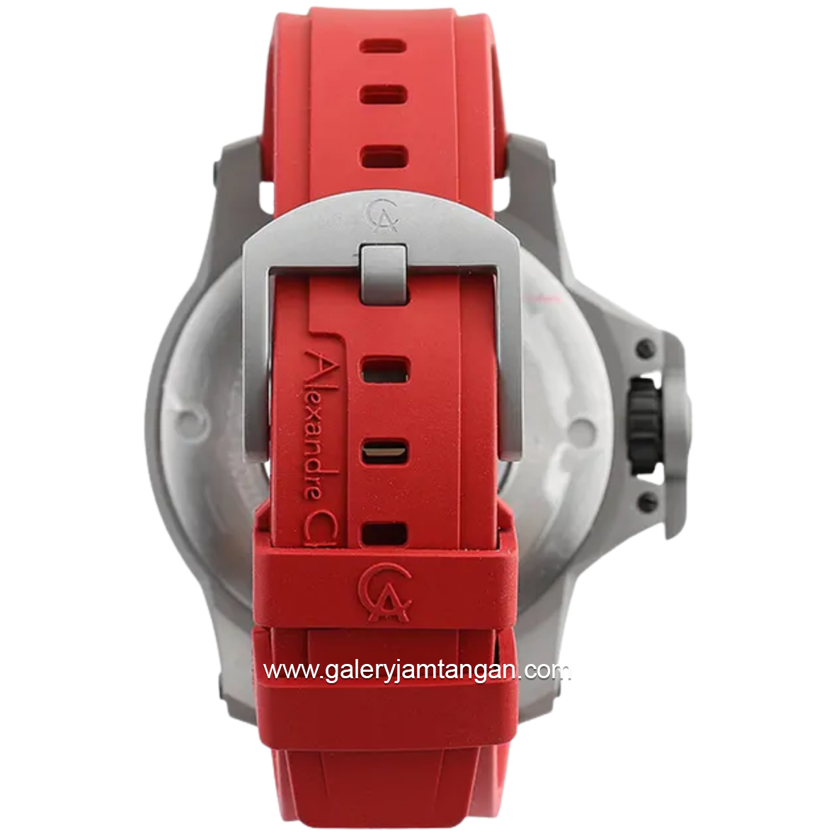 Alexandre Christie AC 6295 MT Automatic Red Gray Rubber Strap