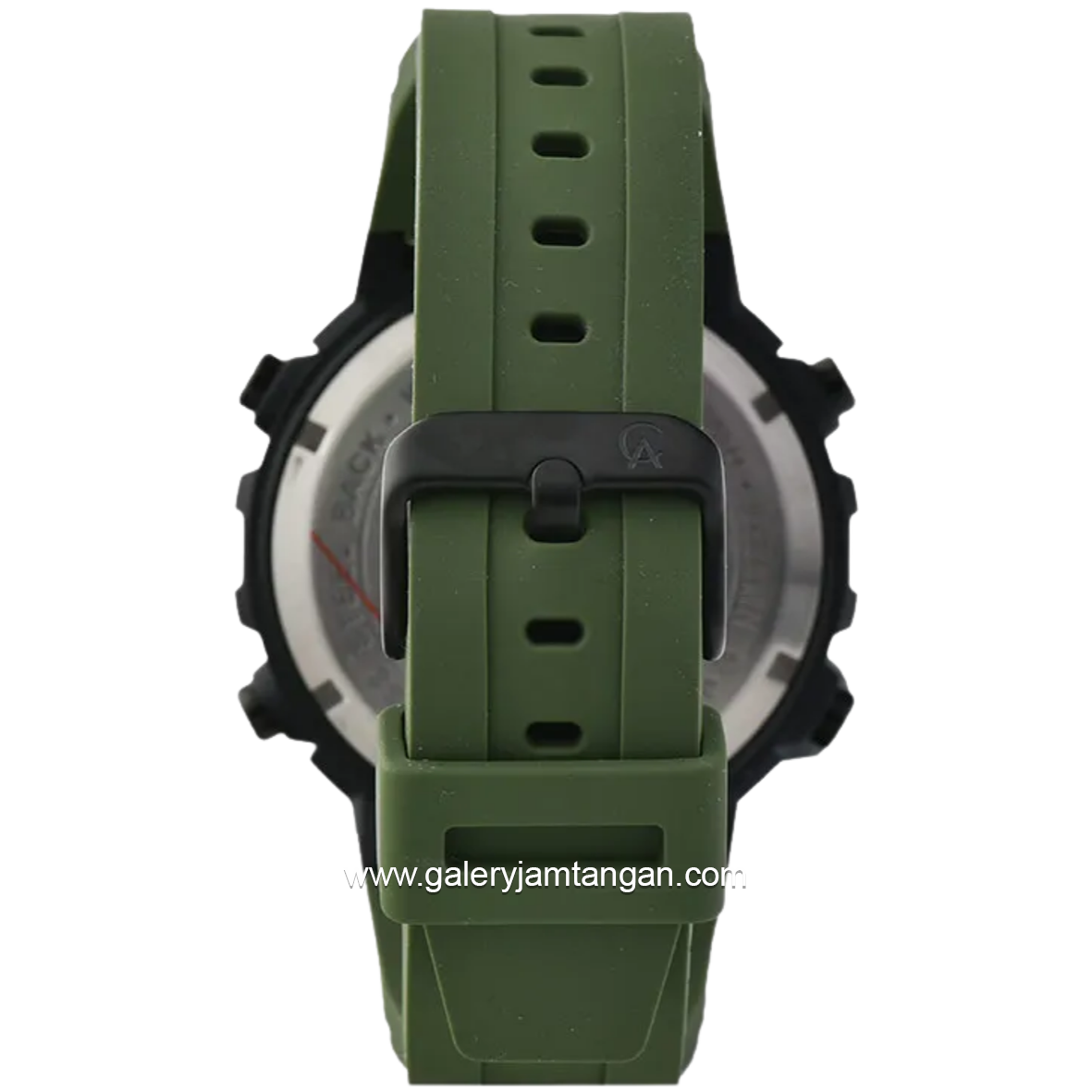Alexandre Christie AC 9388 MH Army Black Digital Rubber Strap