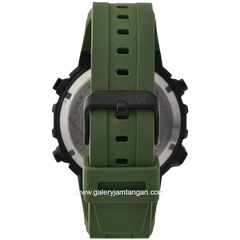 Alexandre Christie AC 9388 MH Army Black Digital Rubber Strap