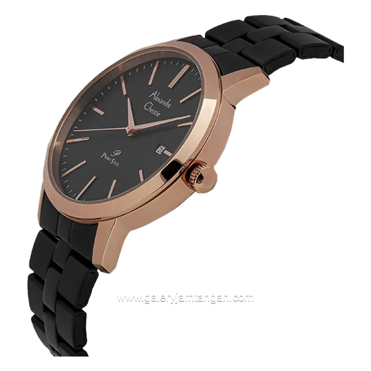 Alexandre Christie AC 1007 MDBSSSL & AC 1007 LDBSSSL Black Rosegold Stainless Steel