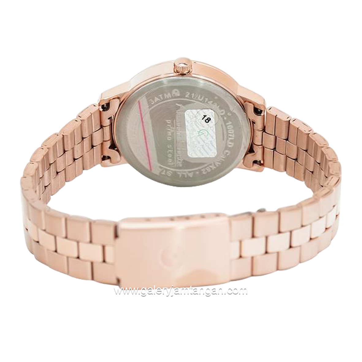 Alexandre Christie AC 1007 MDBSSSL & AC 1007 LDBSSSL Rosegold Dial White Stainless Steel