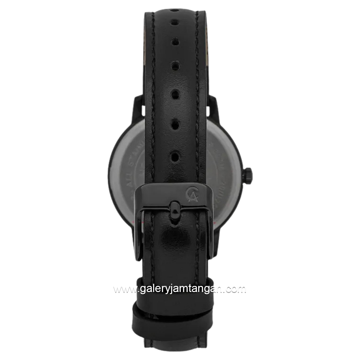 Alexandre Christie AC 1007 LD Full Black Leather Strap