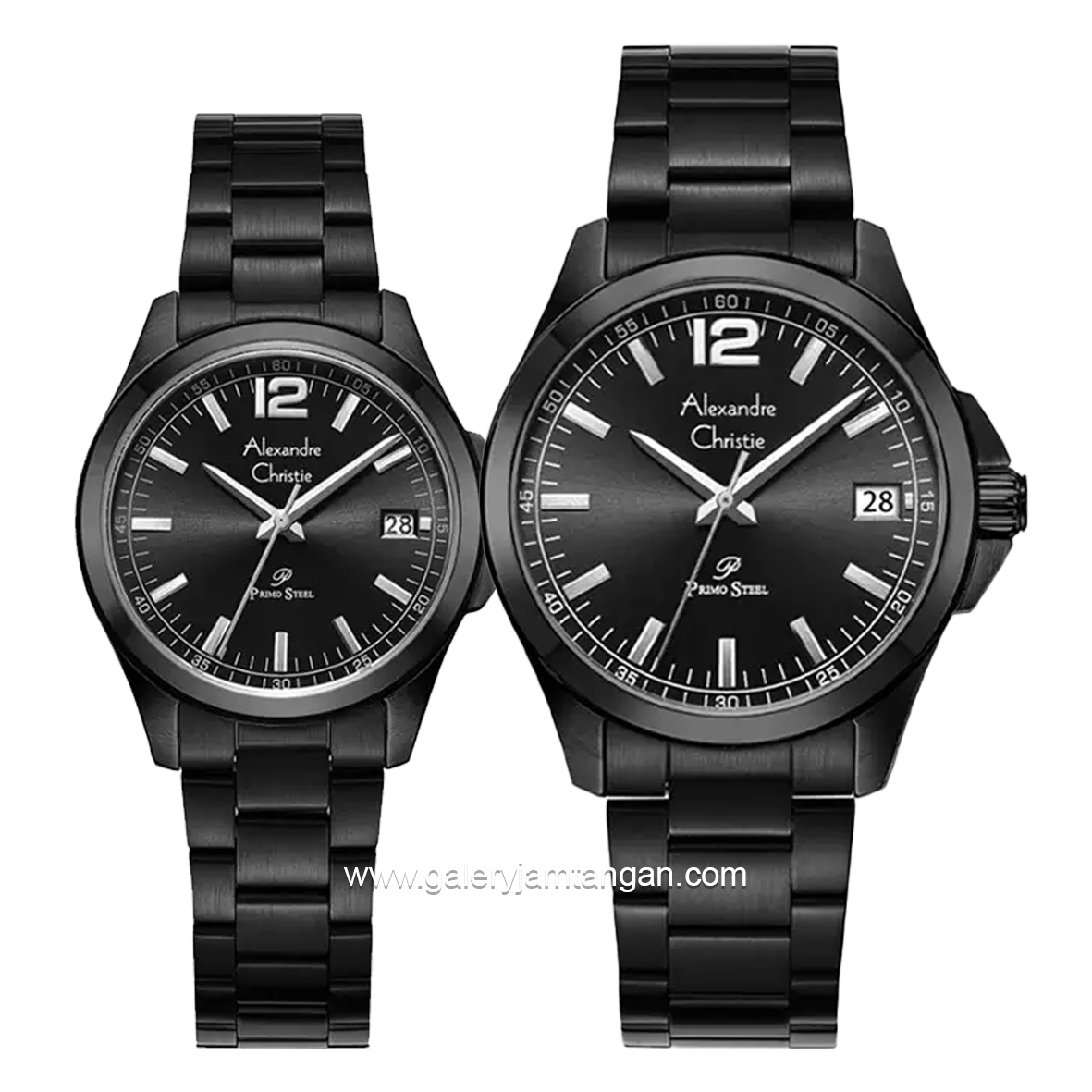 Alexandre Christie AC 1031 MD & AC 1031 LD Full Black Stainless Steel