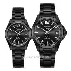 Alexandre Christie AC 1031 MD & AC 1031 LD Full Black Stainless Steel