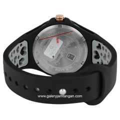 Alexandre Christie AC 2B04 BF Black Dial Black Pattern Multifunction Rubber Strap