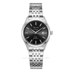 Alexandre Christie AC 1040 LDBSSBA Silver Dial Black Stainless Steel Strap