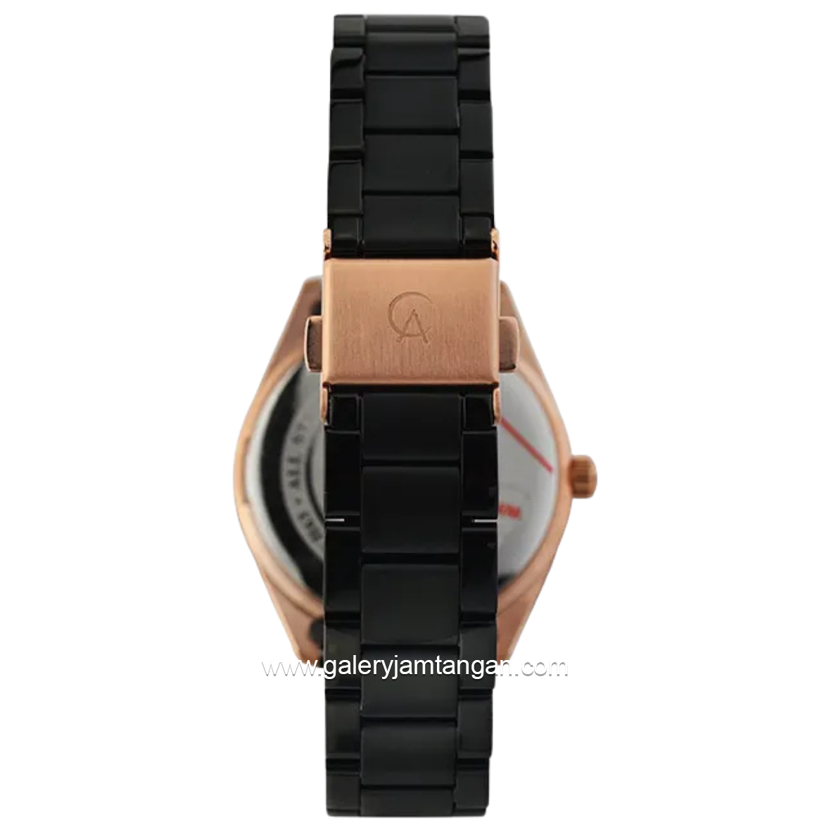 Alexandre Christie AC 2645 BF Black Rosegold Stainless Steel Strap