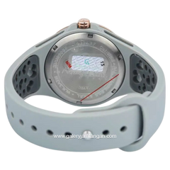 Alexandre Christie AC 2B04 BF Grey Dial Grey Pattern Multifunction Rubber Strap