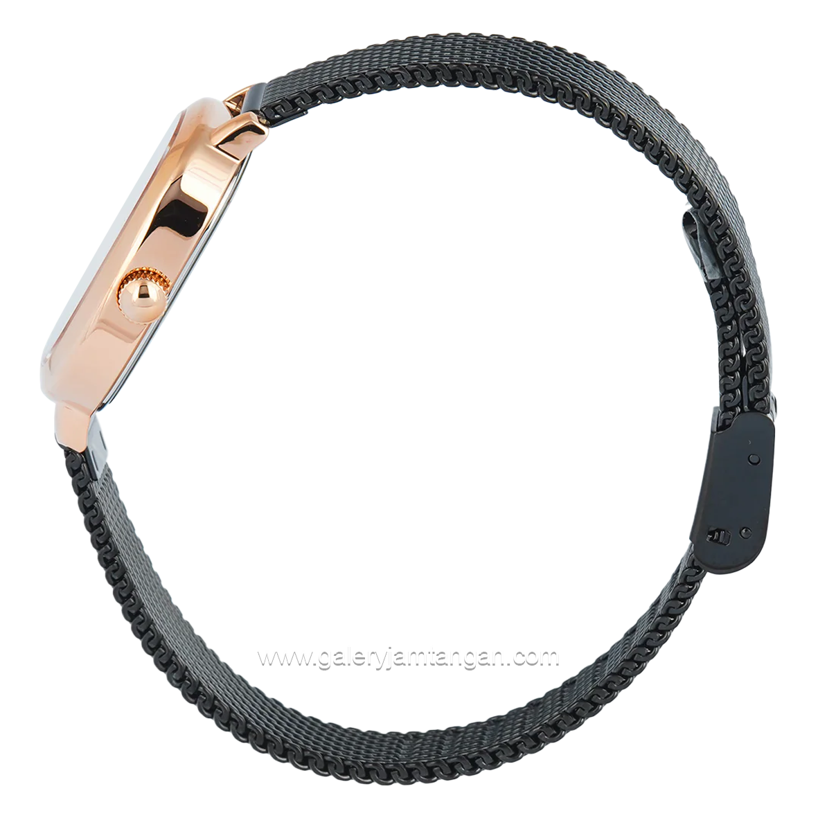 Alexandre Christie AC 2B40 LH Black Rosegold Shandrope Strap