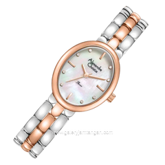 Alexandre Christie Passion AC 2C15 LH BTRMS Ladies MOP Dial Dual Tone Stainless Steel Strap