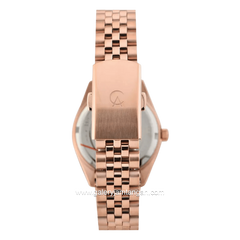 Alexandre Christie AC 5012 LD BRGRGLN Rosegold Dial Motif Sapphire Crystal Glass