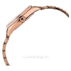 Alexandre Christie AC 5012 LD BRGRGLN Rosegold Dial Motif Sapphire Crystal Glass