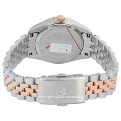 Alexandre Christie AC 5013 LD Silver Combinasi Dial Rosegold Sapphire Crystal Glass