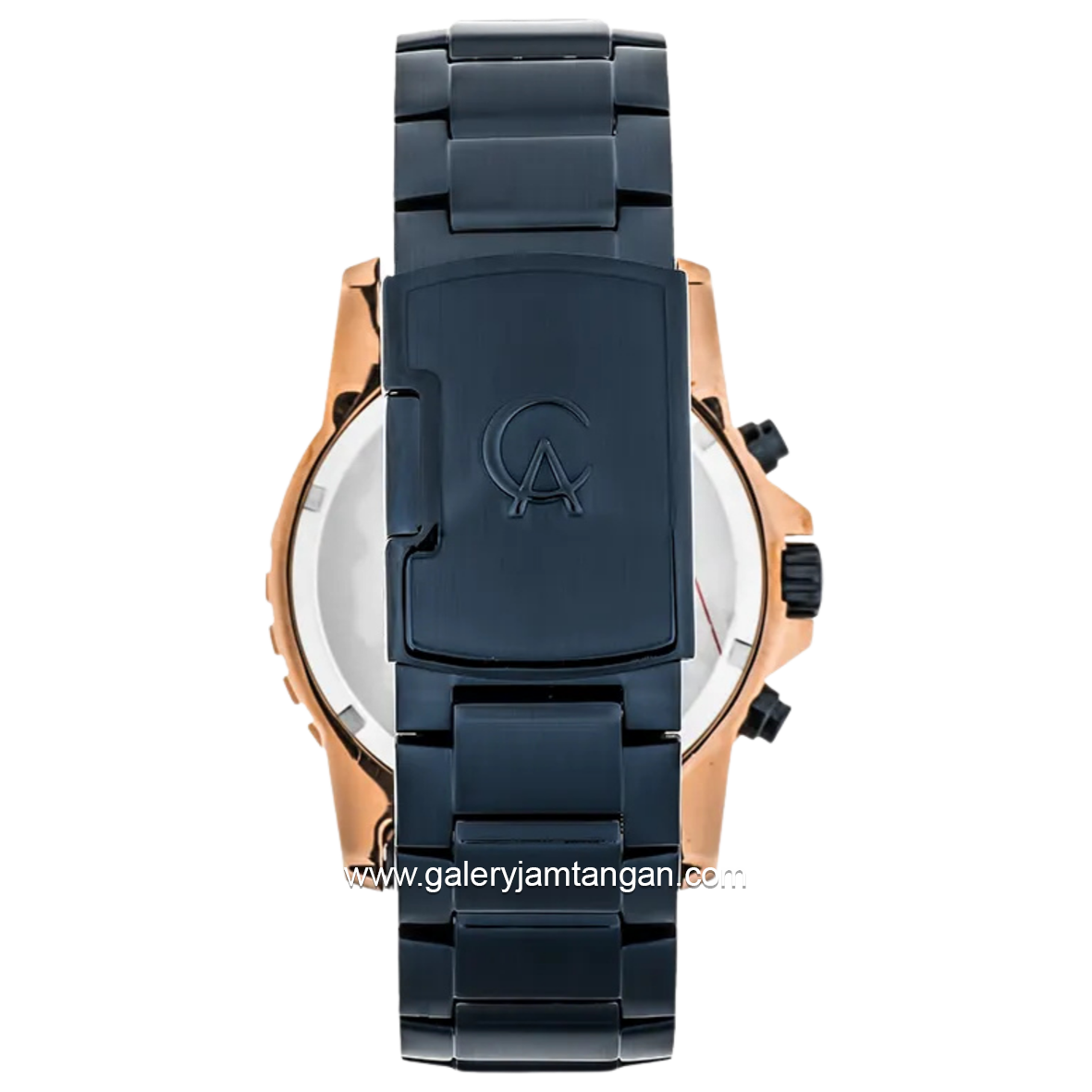 Alexandre Christie AC 6141 MC Navy Rosegold Chronograph Stainless Steel Strap