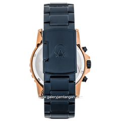 Alexandre Christie AC 6141 MC Navy Rosegold Chronograph Stainless Steel Strap