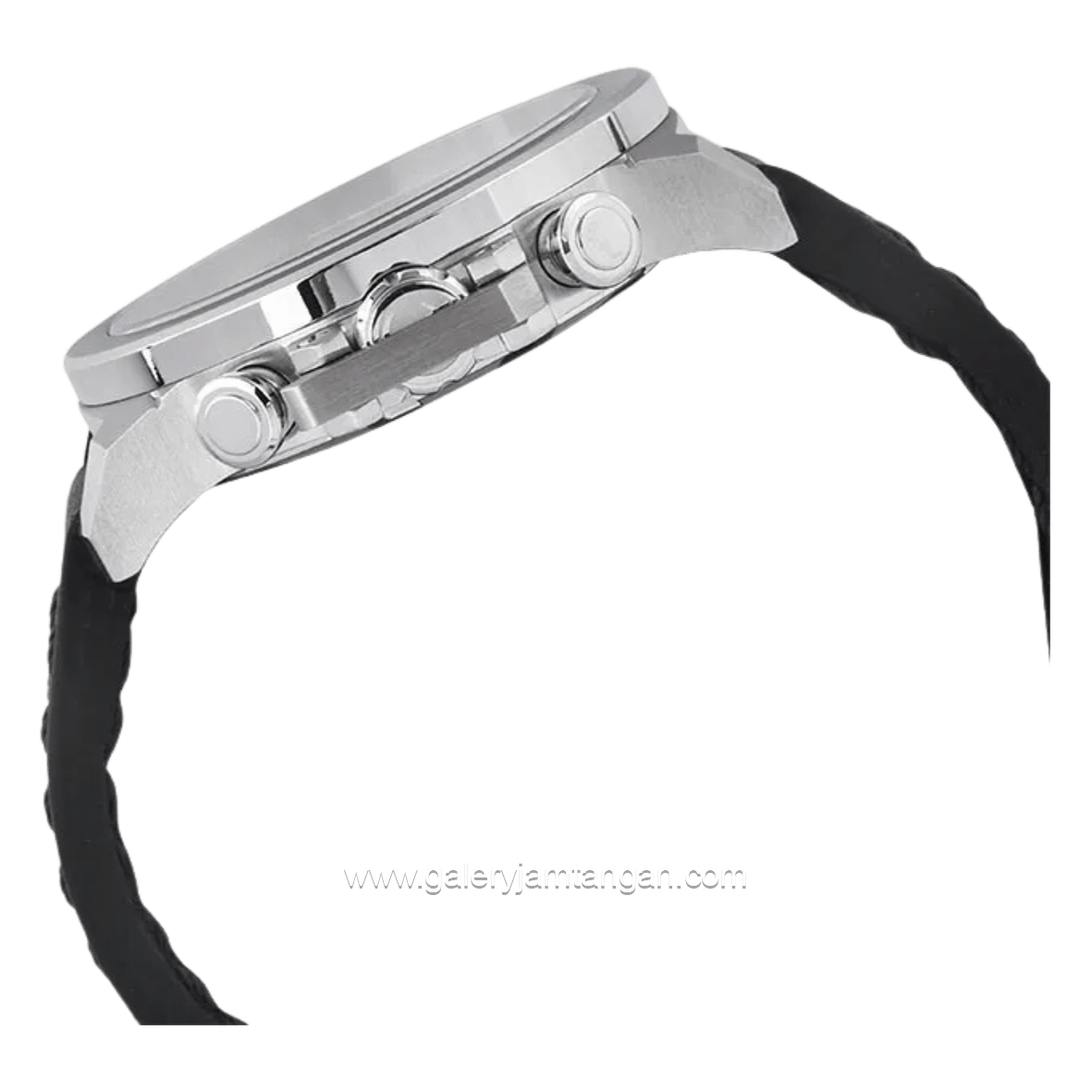 Alexandre Christie AC 6280 GC LSSBASL Black Ring Silver Leather Strap