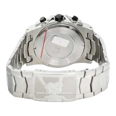 Alexandre Christie AC 6455 MC Silver Dial Black Chronograph Stainless Steel Strap