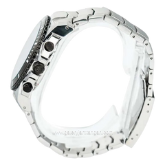 Alexandre Christie AC 6455 MC Silver Dial Black Chronograph Stainless Steel Strap