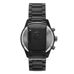 Alexandre Christie AC 6647 MCBIPBAOR Black List Orange Stainless Steel