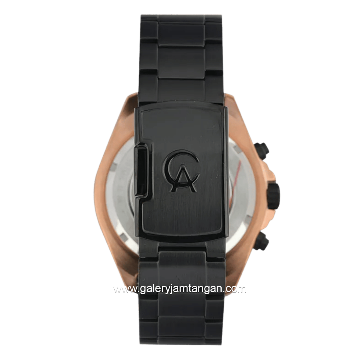 Alexandre Christie AC 6664 MC BBRBA Black Rosegold Stainless Steel