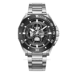 Alexandre Christie AC 6679 MCBTBBA Silver Dial Black Stainless Steel