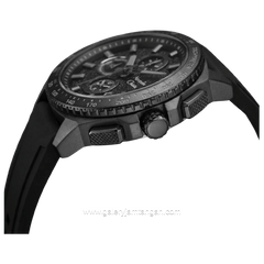 Alexandre Christie AC 6688 MC RIPBA Chronograph Black Hour Marker Gray Rubber Strap