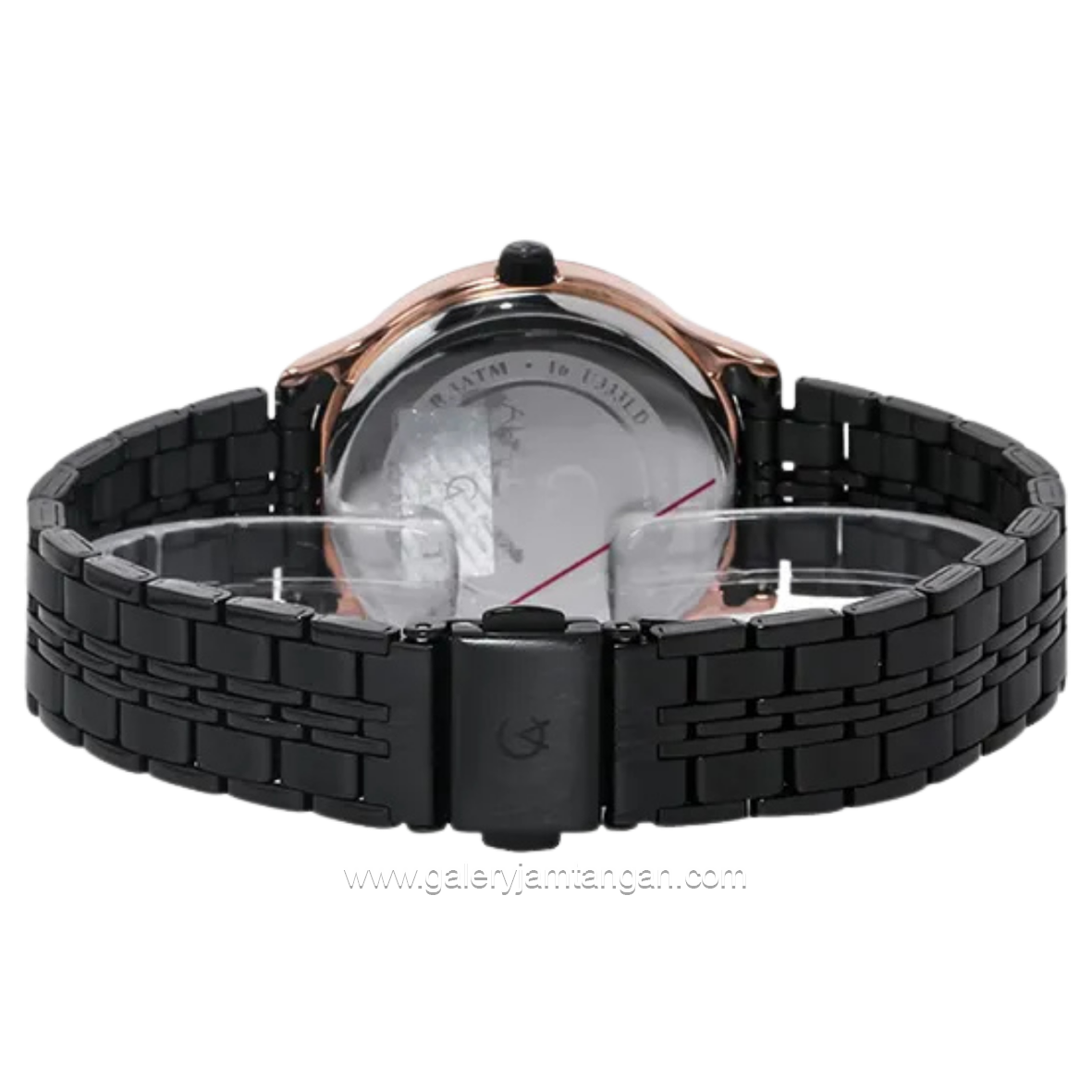 Alexandre Christie AC 8348 LD Black Rosegold Stainless Steel