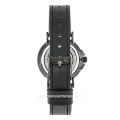 Alexandre Christie AC 8458 MSLIPBAIV Full Black Leather Strap