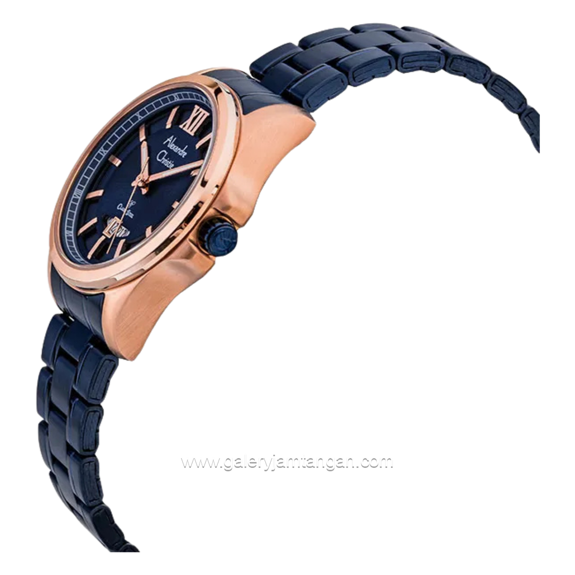 Alexandre Christie AC 8659 MDBURBU Blue Rosegold Stainless Steel