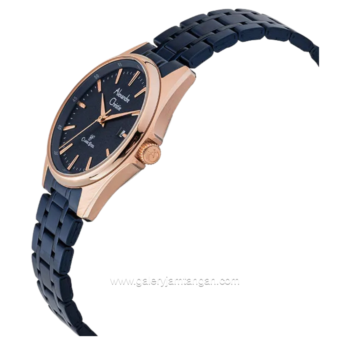 Alexandre Christie AC 8661 LDBURBU Blue Rosegold Stainless Steel