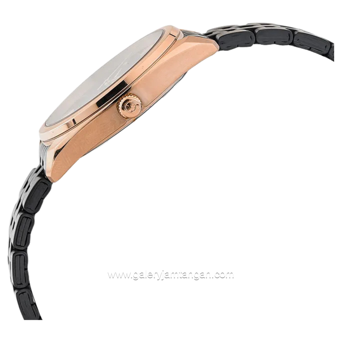Alexandre Christie AC 8674 MDBBRBA Black Rosegold Stainless Steel