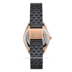 Alexandre Christie AC 8674 MDBBRBA Black Rosegold Stainless Steel