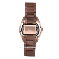 Alexandre Christie AC 8679 LDBROBO Brown Rosegold Stainless Steel