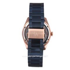 Alexandre Christie AC 8679 LD Blue Rosegold Stainless Steel
